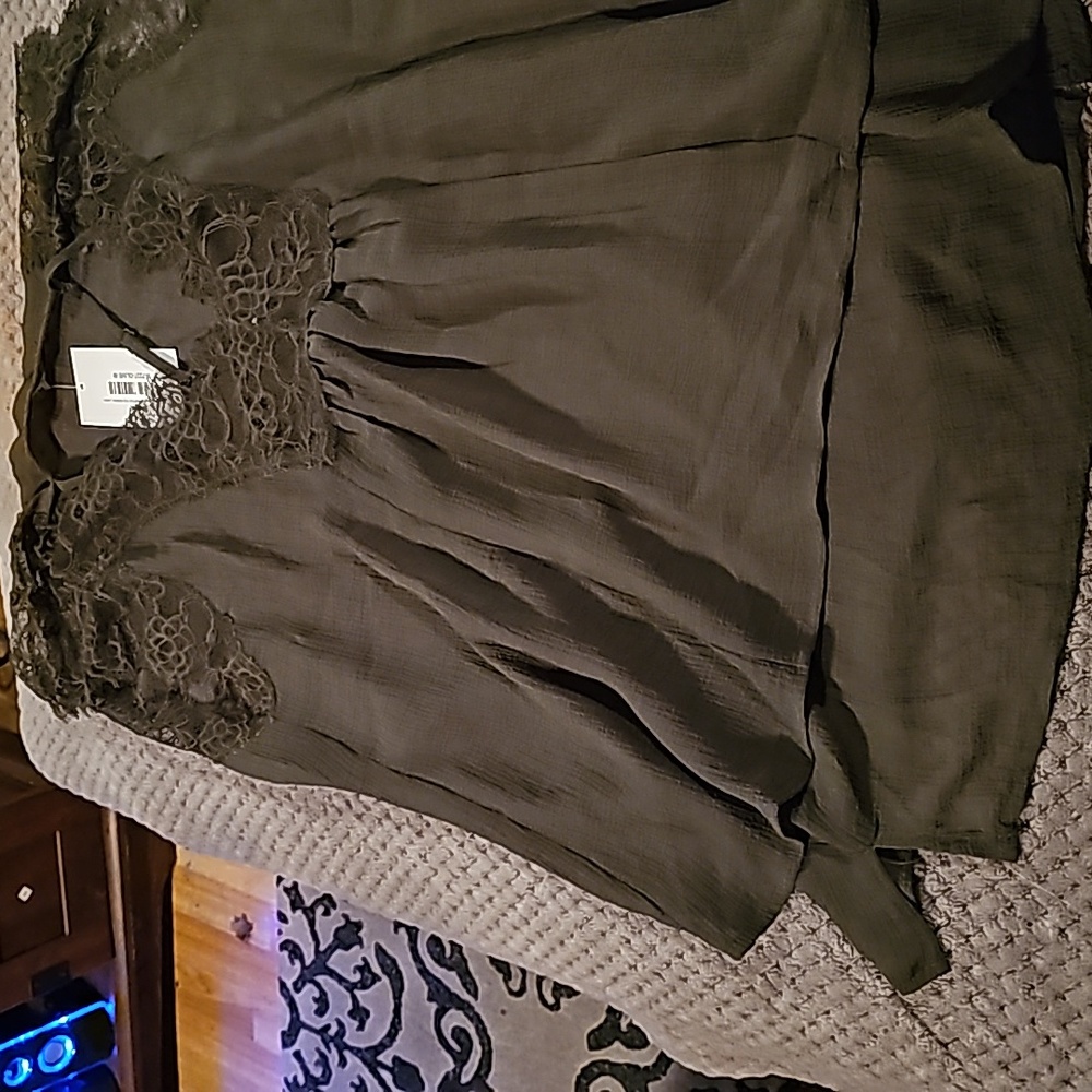 Olive green top